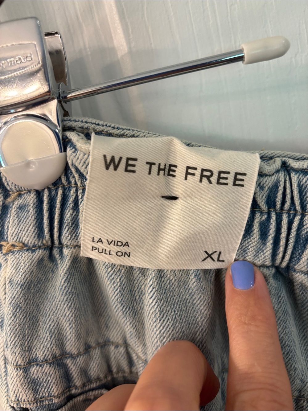 We The Free La Vida Pull On Jeans in Bleached, XL, NWT - Picture 13 of 13